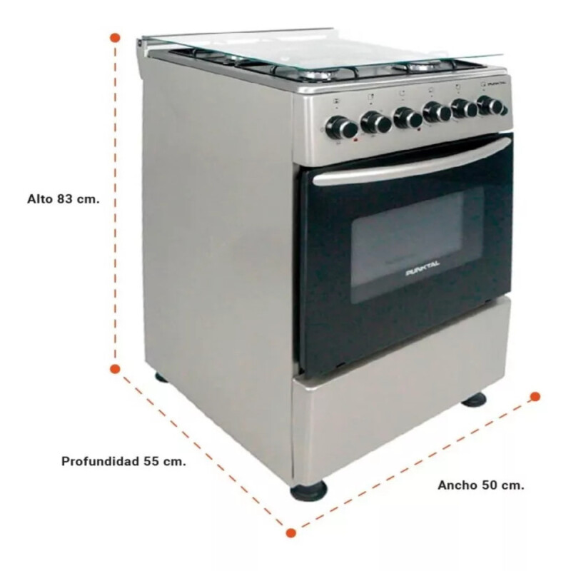 Cocina Punktal Turca Pk-1050 Etk Color Inox Con Puerta Con Visor 220v Cocina Punktal Turca Pk-1050 Etk Color Inox Con Puerta Con Visor 220v