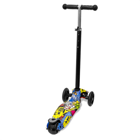 Monopatín Tripatín Estampado C/ Luz Scooter Regulable Rod001006-g