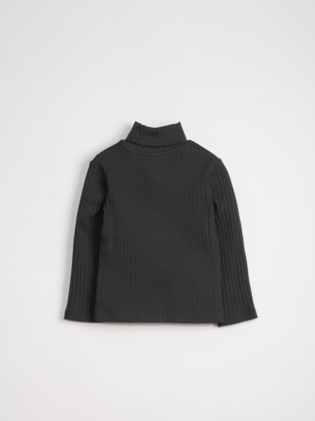 Polera rib Gris