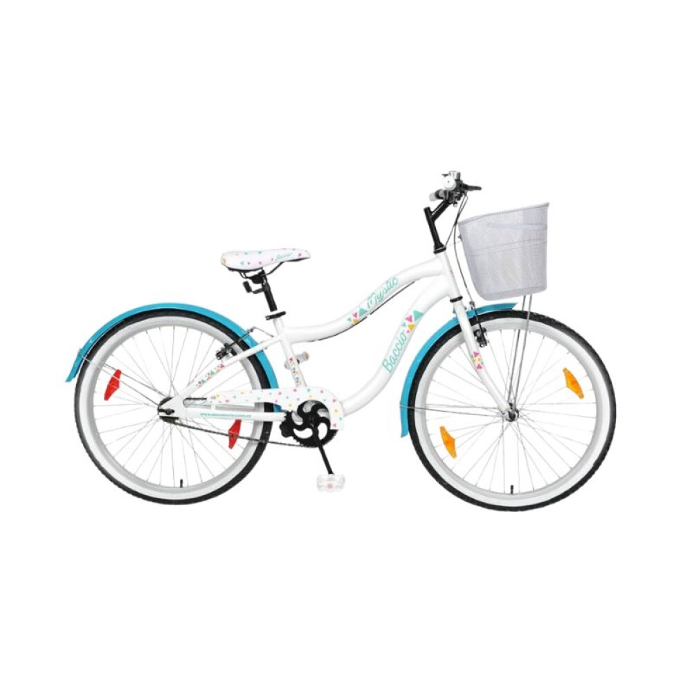 Bicicleta Mystic - Rodado 24 - Baccio Blanca / Turquesa