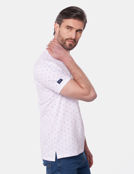 REMERA POLO ESTAMPADA Blanco