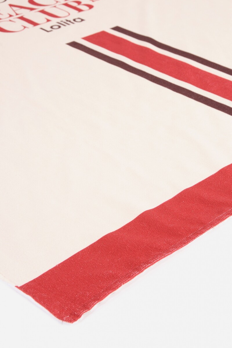 Toallón The Beach Club crudo