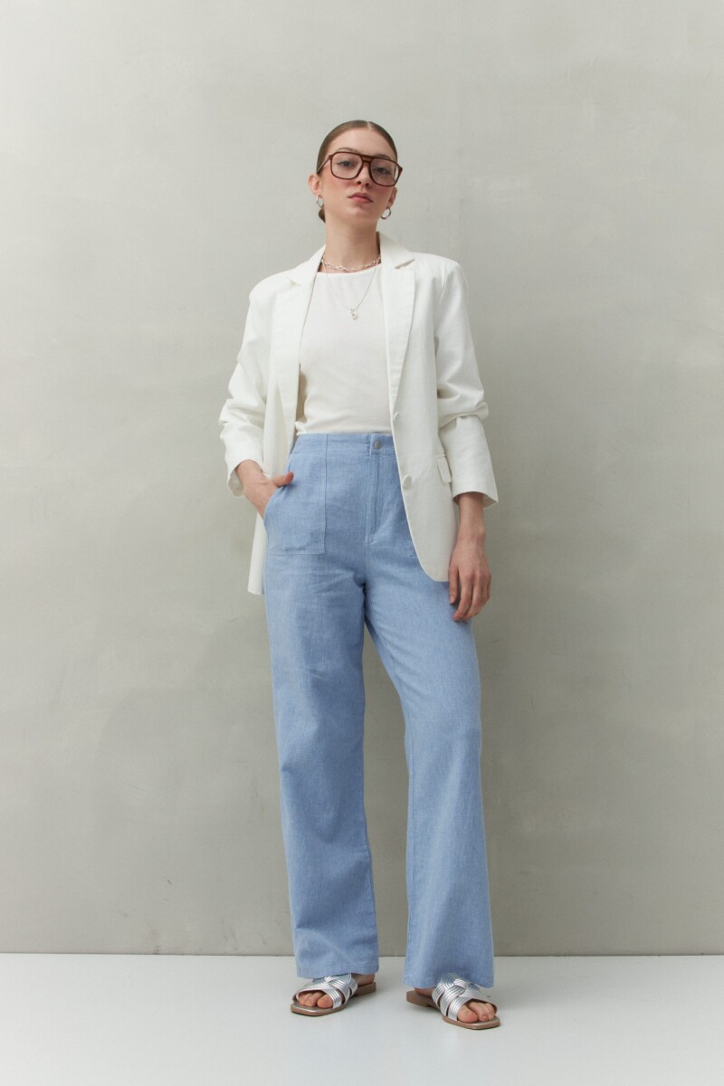 PANTALÓN TINO Azul Melange