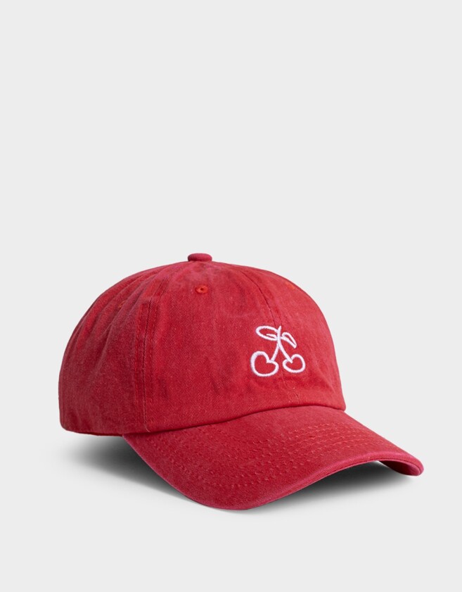Caps Denim Gorra Canvas Cherry - Rojo Medio