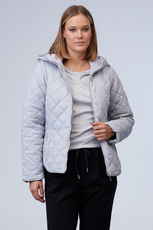 Campera & Chaleco GRIS CLARO