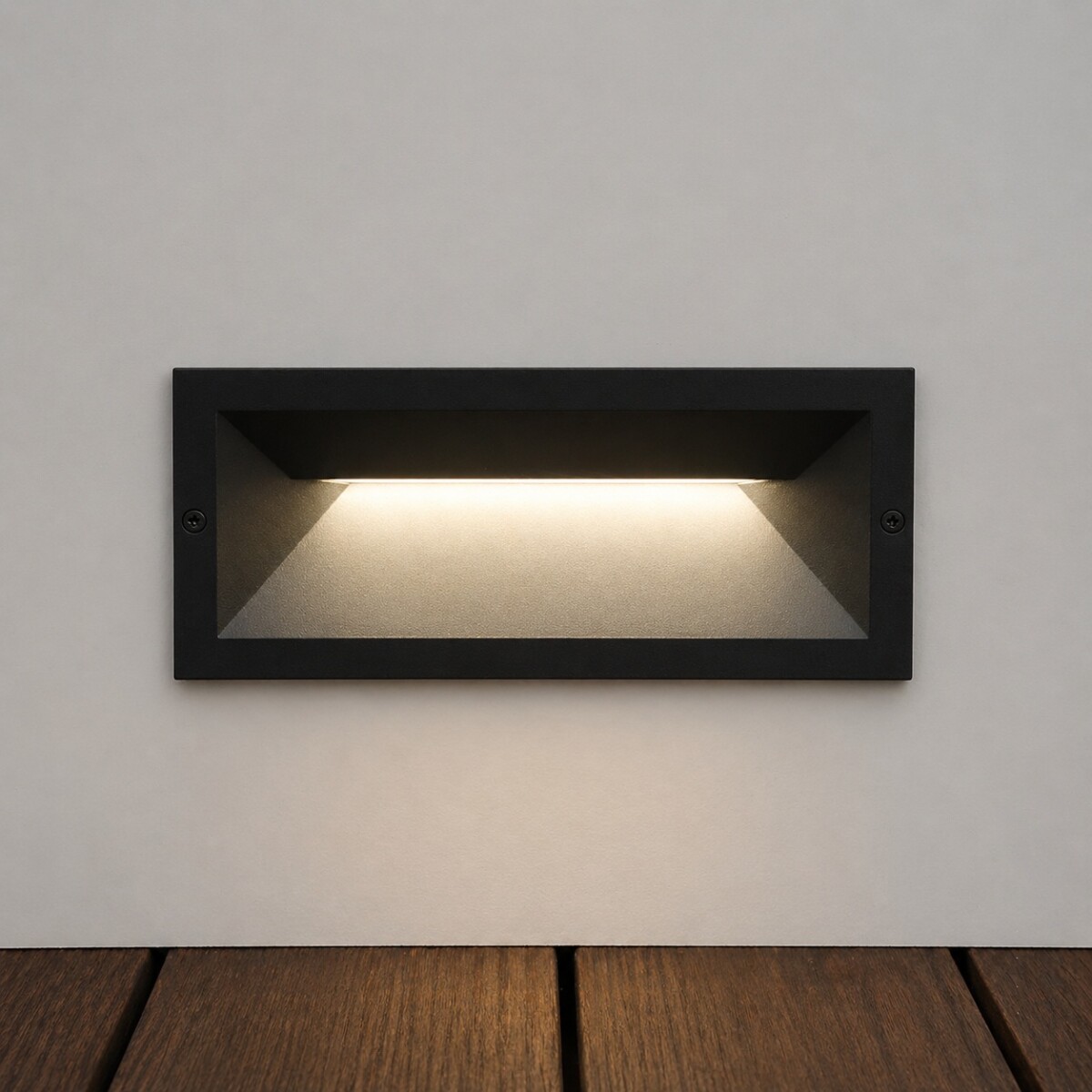 Aplique led de embutir rectangular IP65 13W 