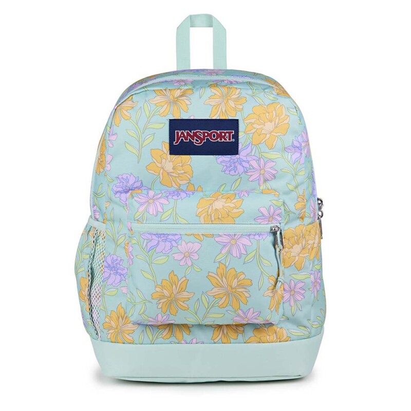 Mochila Portalaptop Cross Town Plus Faded Floral Fresh Mint