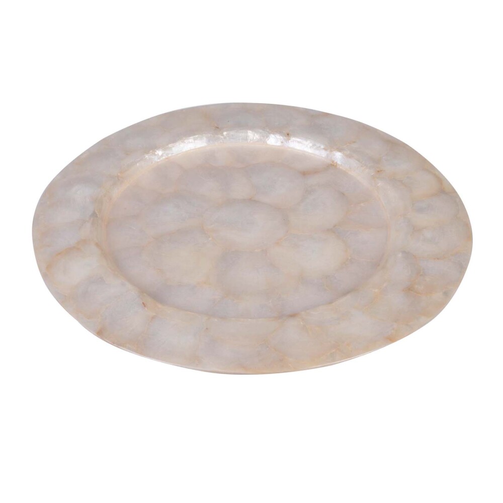 PLATO DE SITIO 33CM NACAR NATURAL-BEIGE CPCS 1906