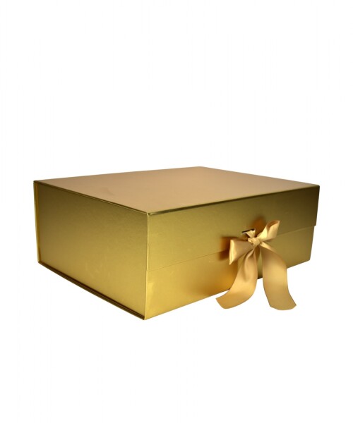 Caja Rigida Plegable con iman 24,5x33x12 cm ORO