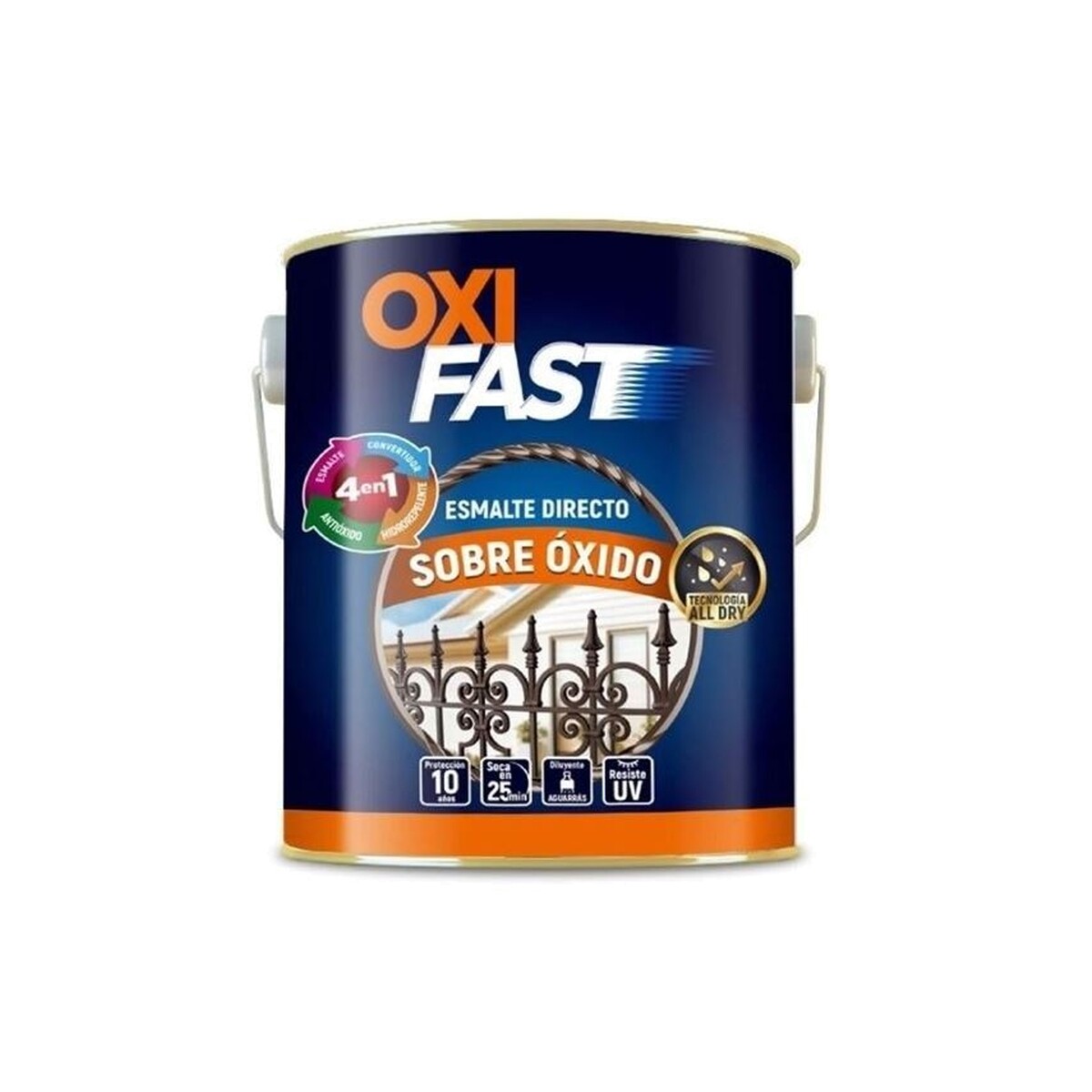 Esmalte sintético directo sobre óxido de 0.90 lt - Oxifast - Grafito Gris Claro 