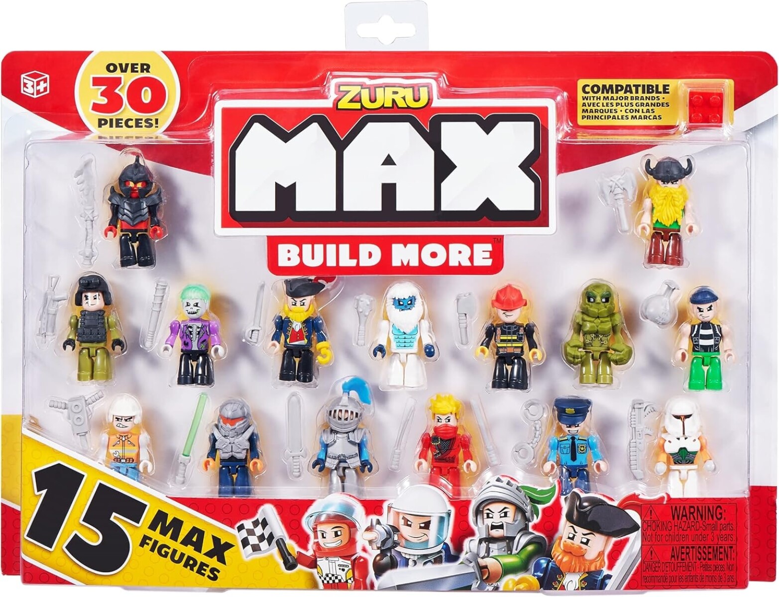 Zuru MAX Build More - Figuras pequeñas, 15 Figuras 
