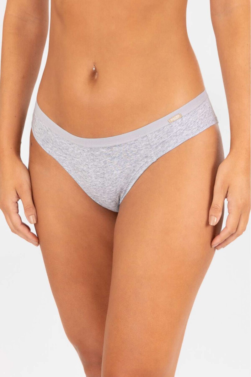 Bikini cotton - Gris melange 