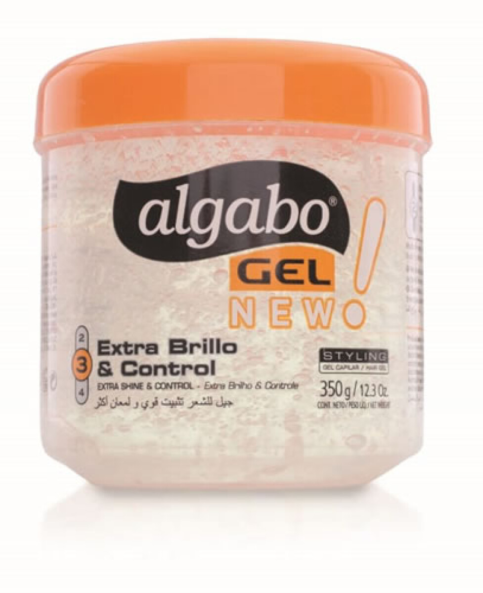 Gel Capilar Algabo Brillo & Control Incoloro 350g | Estilo Flexible y Brillo Natural