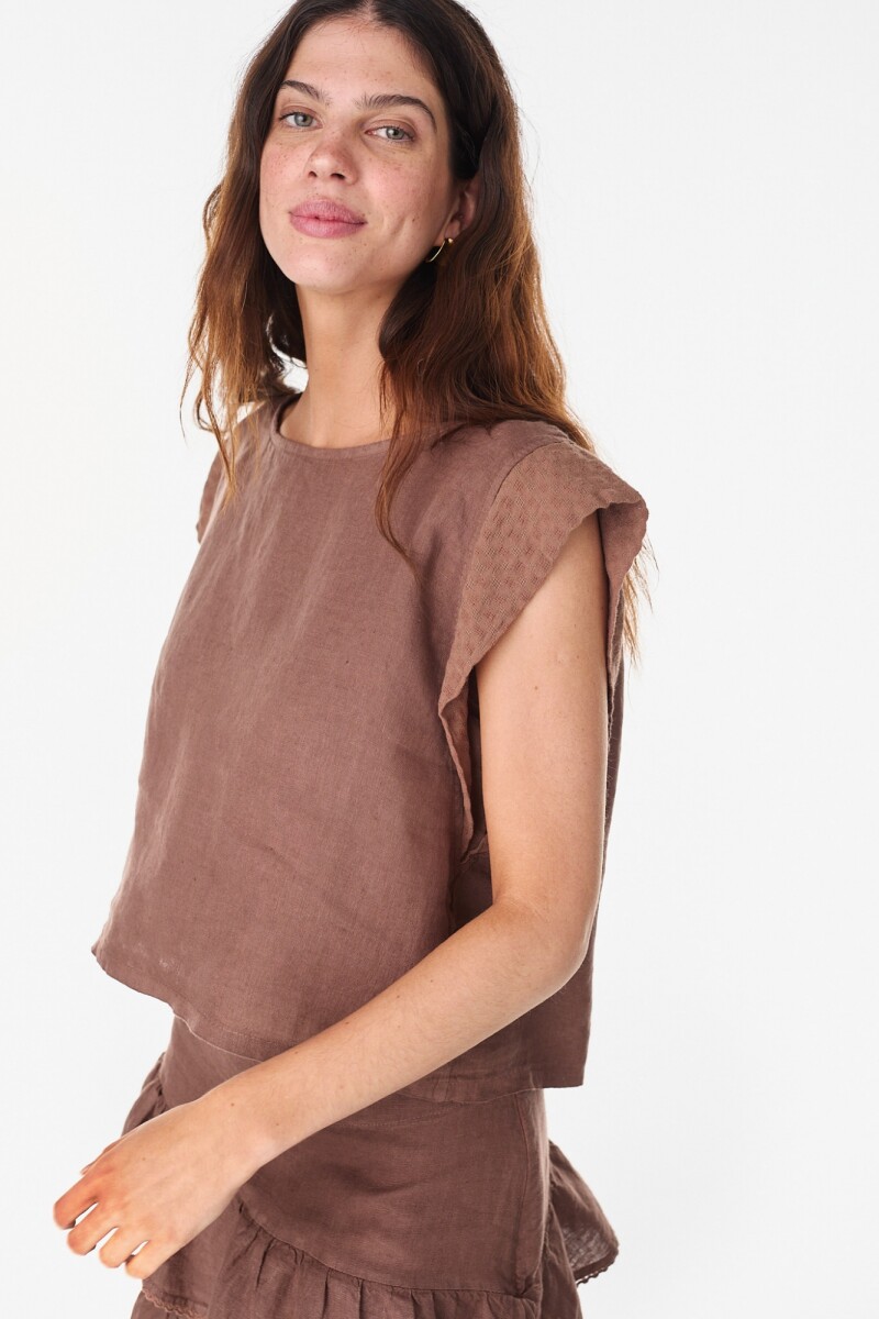 Blusa Aster - Chocolate 