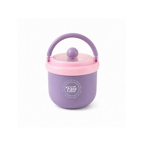 Vianda con cuchara plegable Lila