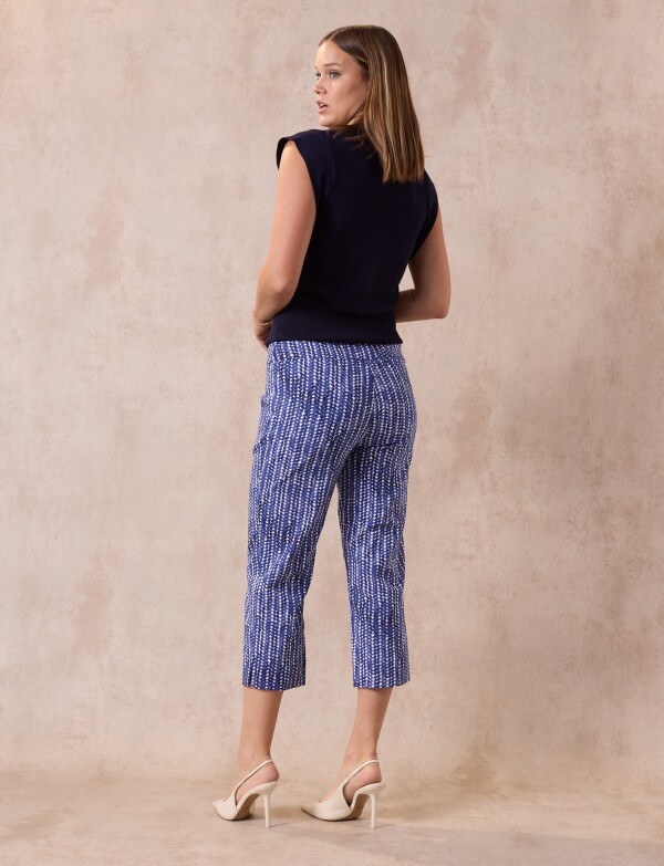 Capri Print AZUL/BLANCO