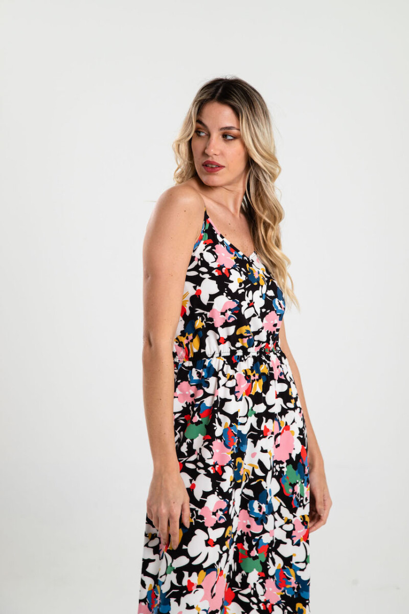 VESTIDO SARA - ESTAMPADO NEGRO 