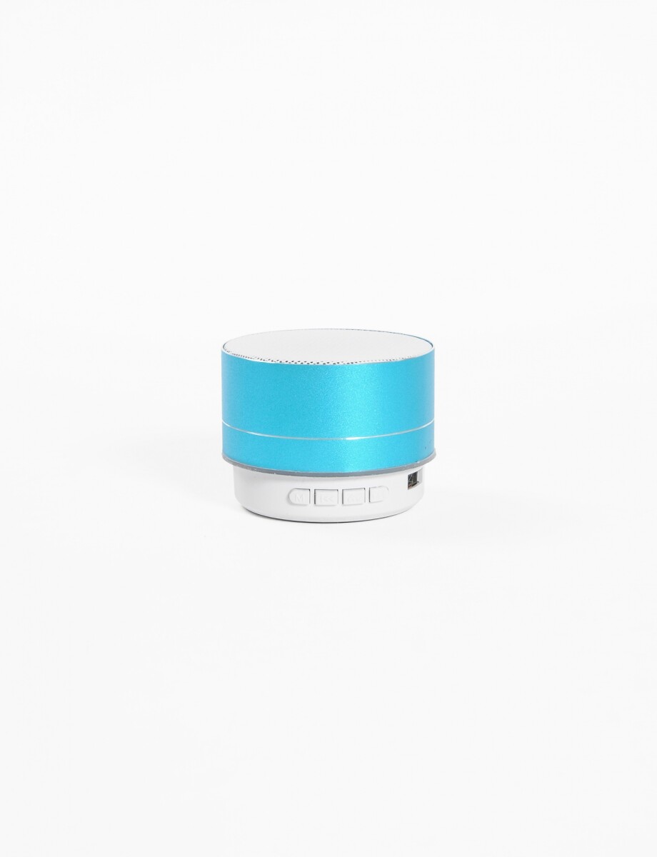 Parlante circular bluetooth portatil - celeste 