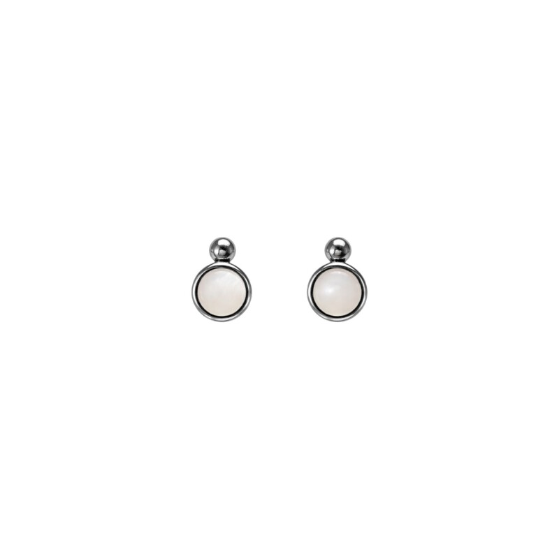 Caravanas Circulo Nacar- Plata 925 - CA4316 sinpiedra