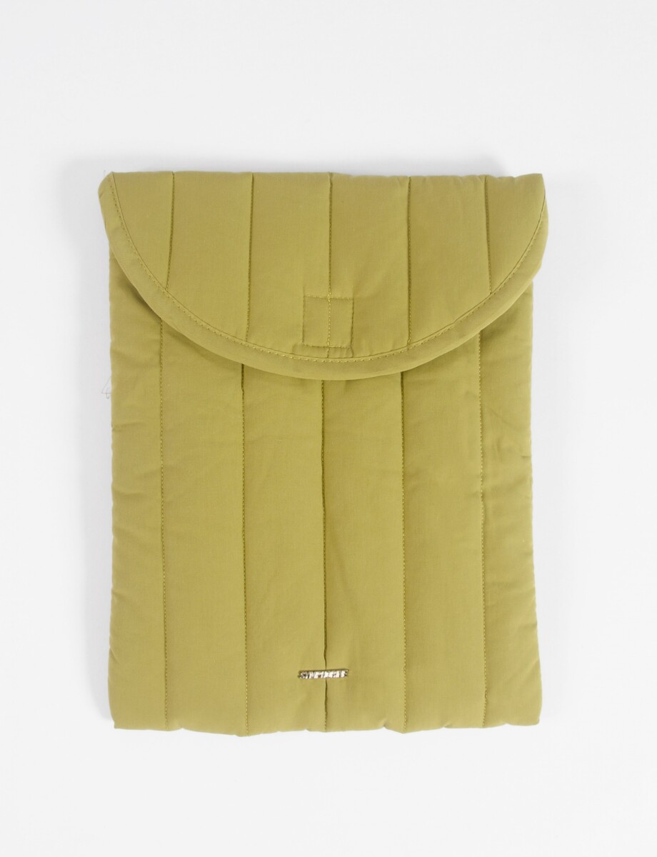 Estuche porta laptop puffy 13 pulgadas - verde 