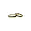 Par de alianzas clásicas de oro 18k amarillo de 4mm y doble altura bombé Par de alianzas clásicas de oro 18k amarillo de 4mm y doble altura bombé