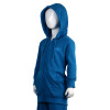 Austral Boys Cotton Jacket With Hood- Blue Azul