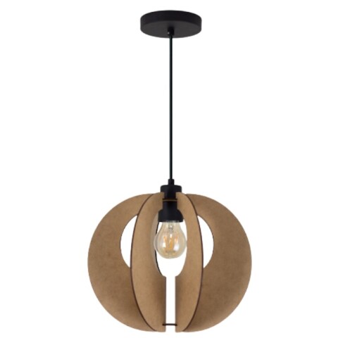 COLGANTE LANT MADERA E27 - NEGRO COLGANTE LANT MADERA E27 - NEGRO