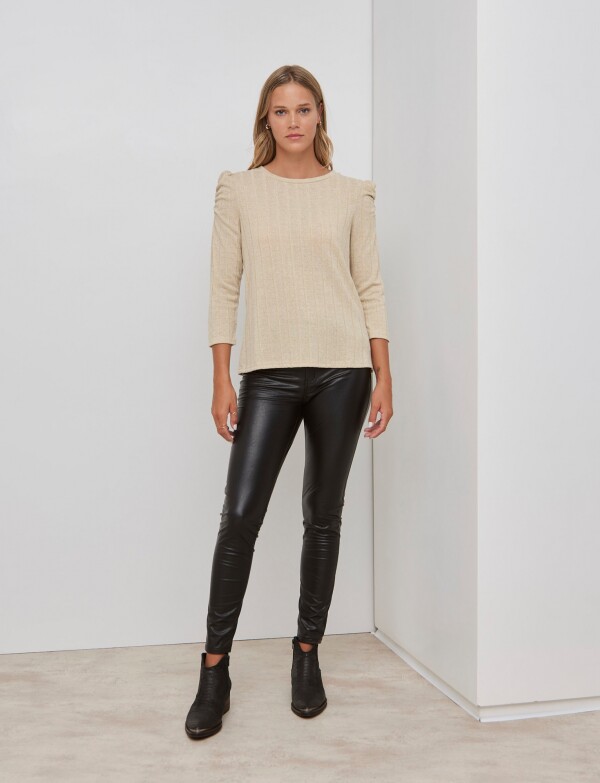 Blusa Brillos BEIGE