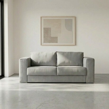 Sofá Olimpus - Microfibra - 3 cuerpos Kruger 06-155 (Ceniza)