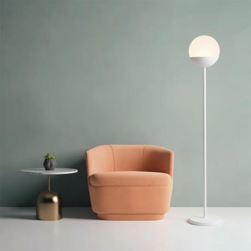 ARTEFACTO DECORATIVO DE PIE MIAMI Lámpara de Pie Miami Blanco