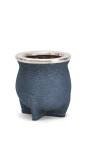 MATE DE CERÁMICA CHICO DELTA AZUL GRANEADO GRUESO