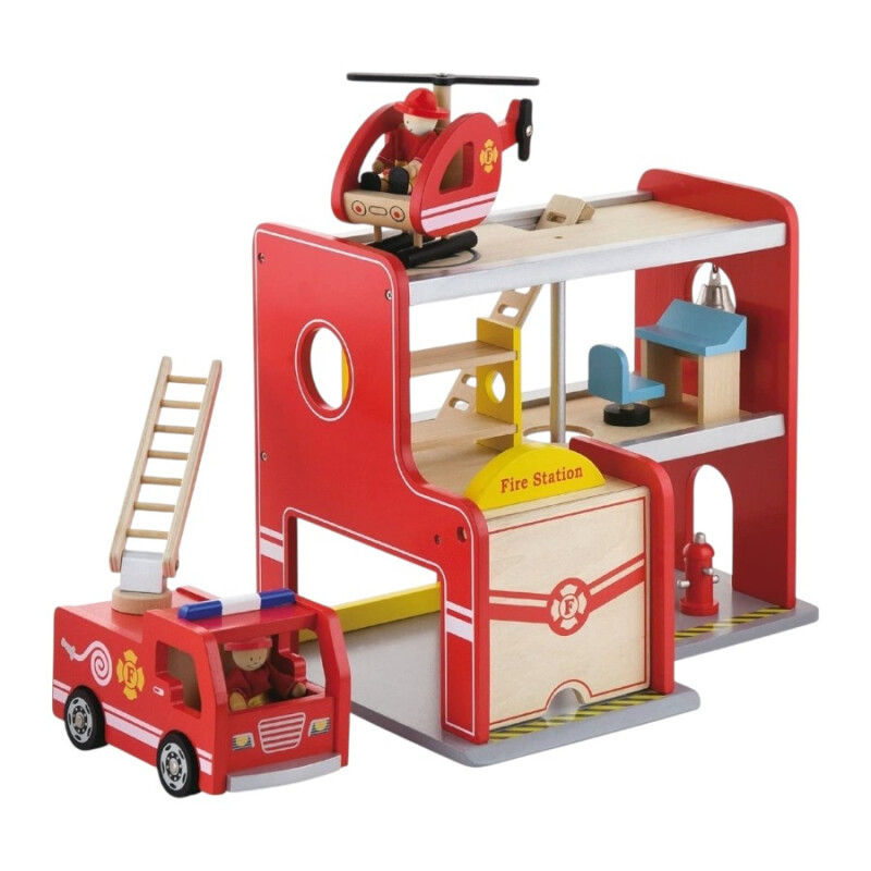 Estación de Bomberos Madera Viga Estación de Bomberos Madera Viga