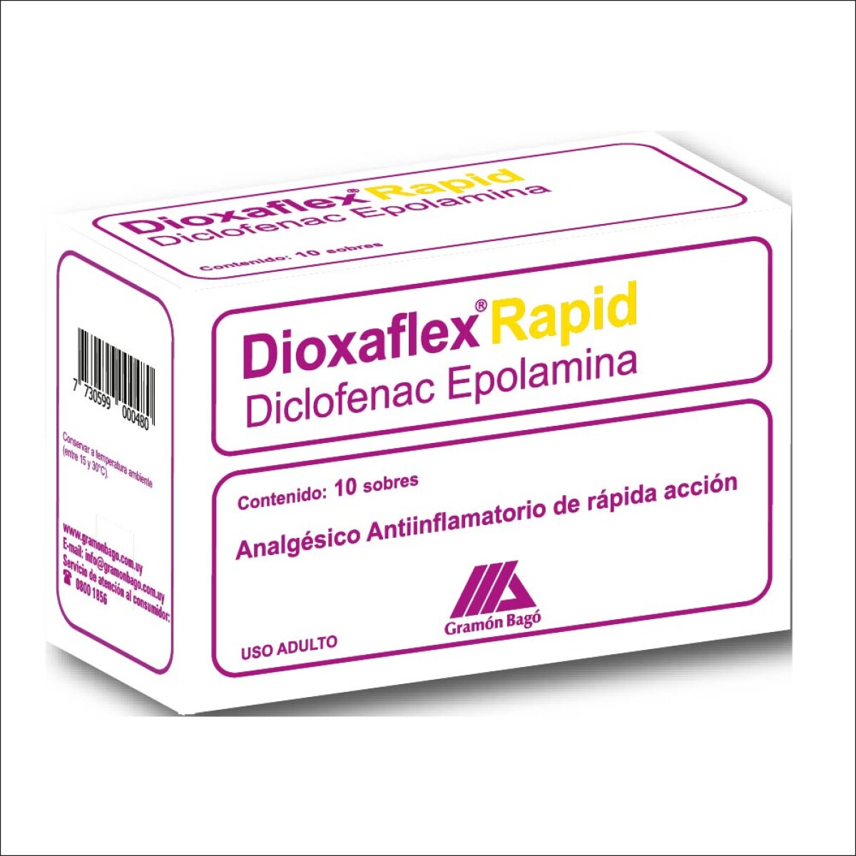 Dioxaflex Rapid 10 Sobres 