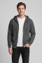 Campera deportiva clásica con capucha Gris melange oscuro