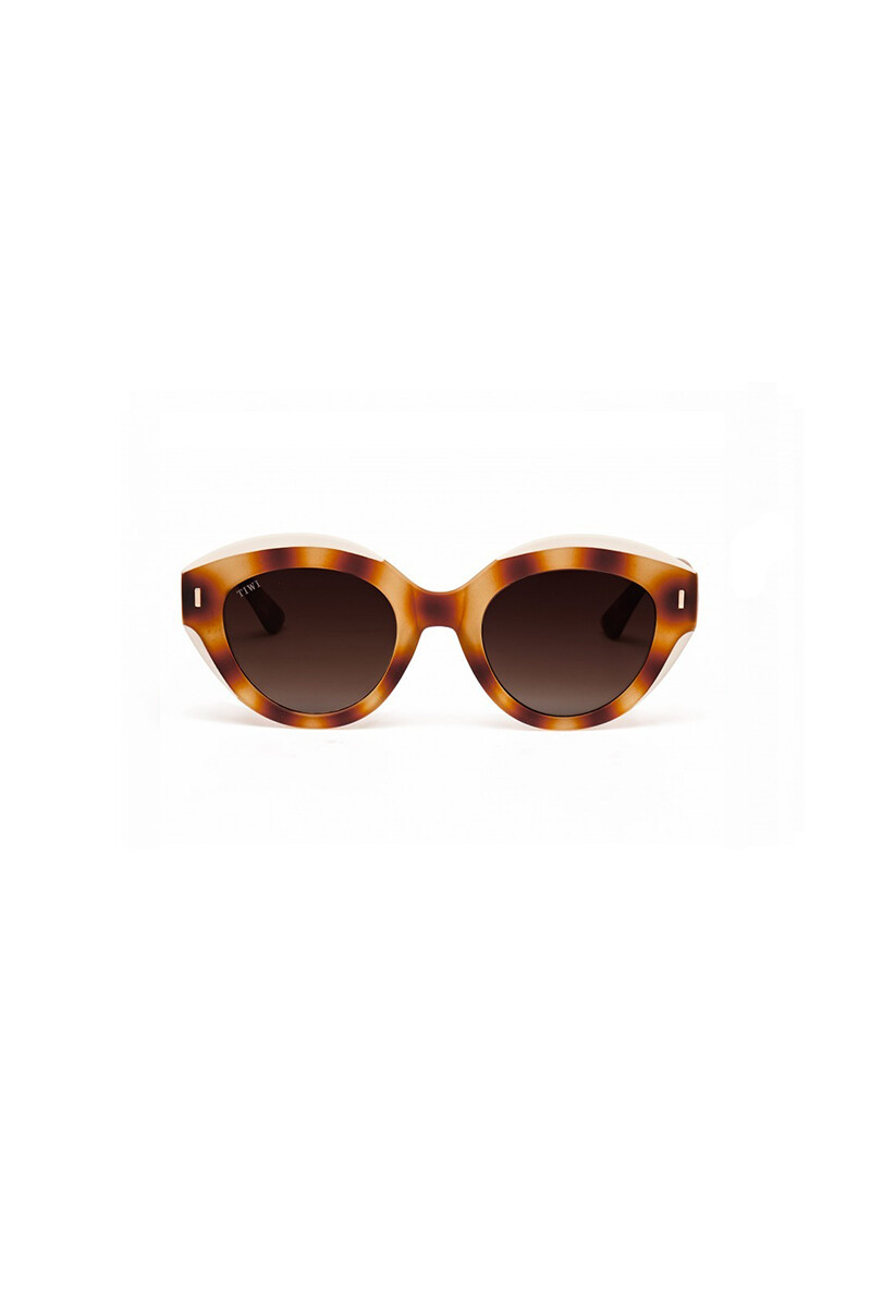 Lentes Tiwi Anne - Bicolor Havana / Beige With Green Lenses 