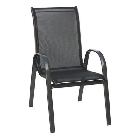 SILLA DE JARDIN CON POSABRAZOS DE HIERRO Silla De Jardín Con Posabrazos De Hierro En Negro