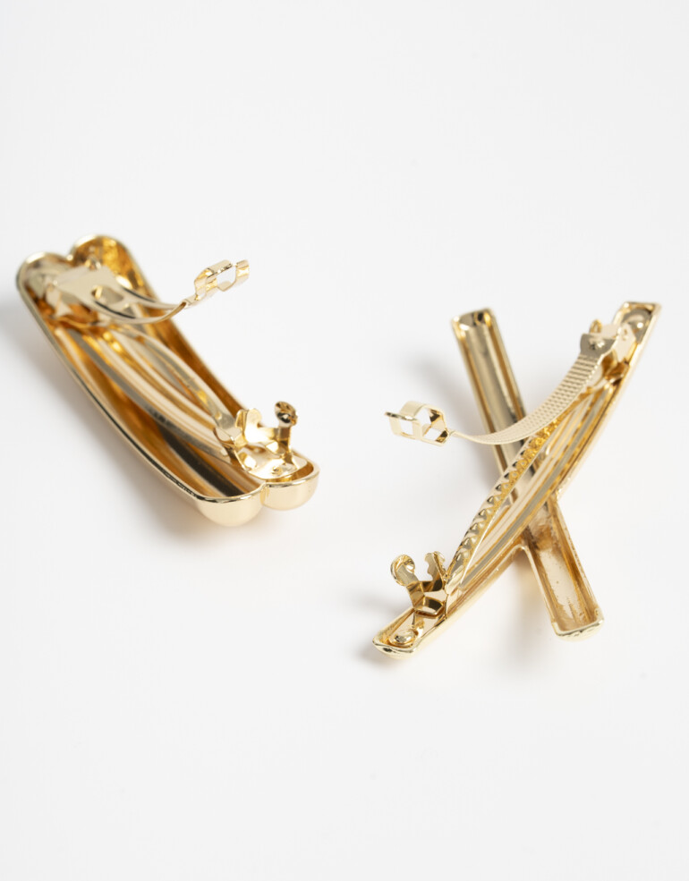 Hebillas Francesas Metal Set De Hebillas Francesas Glossy - Dorado