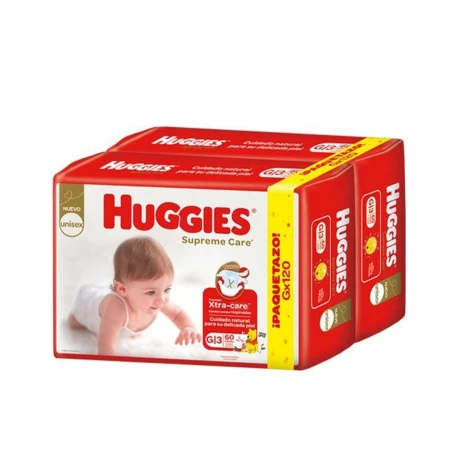 Pañales Huggies Supreme G X120 001