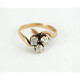 Anillo oro rojo y brillantes Anillo oro rojo y brillantes
