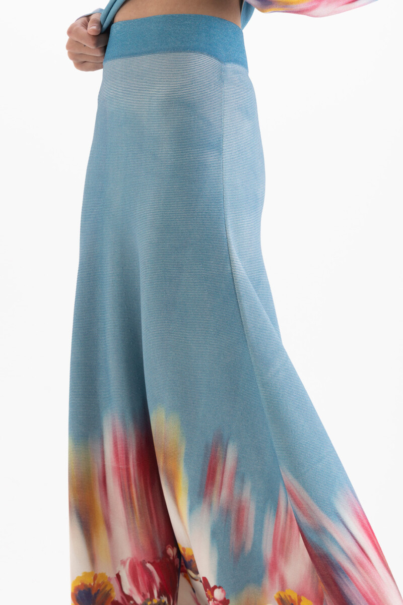 POLLERA MAGNOLIA Celeste