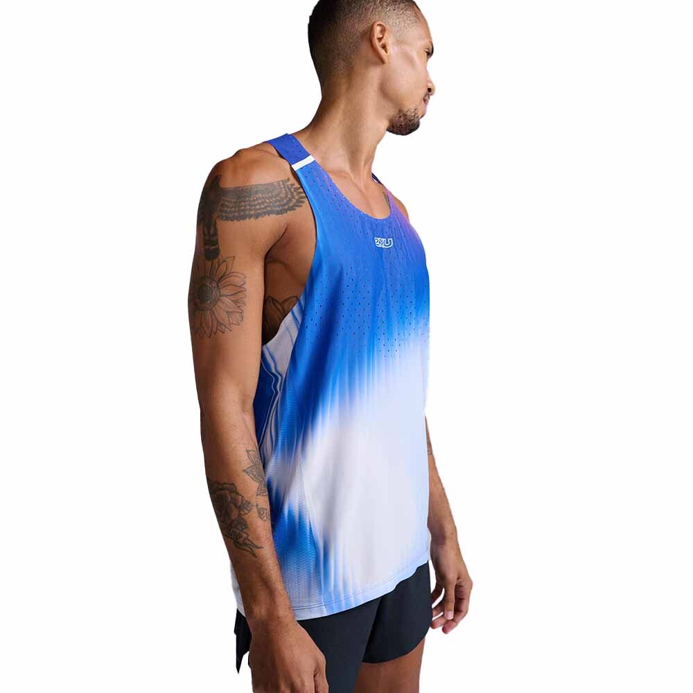 Light Speed React Singlet - Hombre Glass Gradient Surf/white Reflective