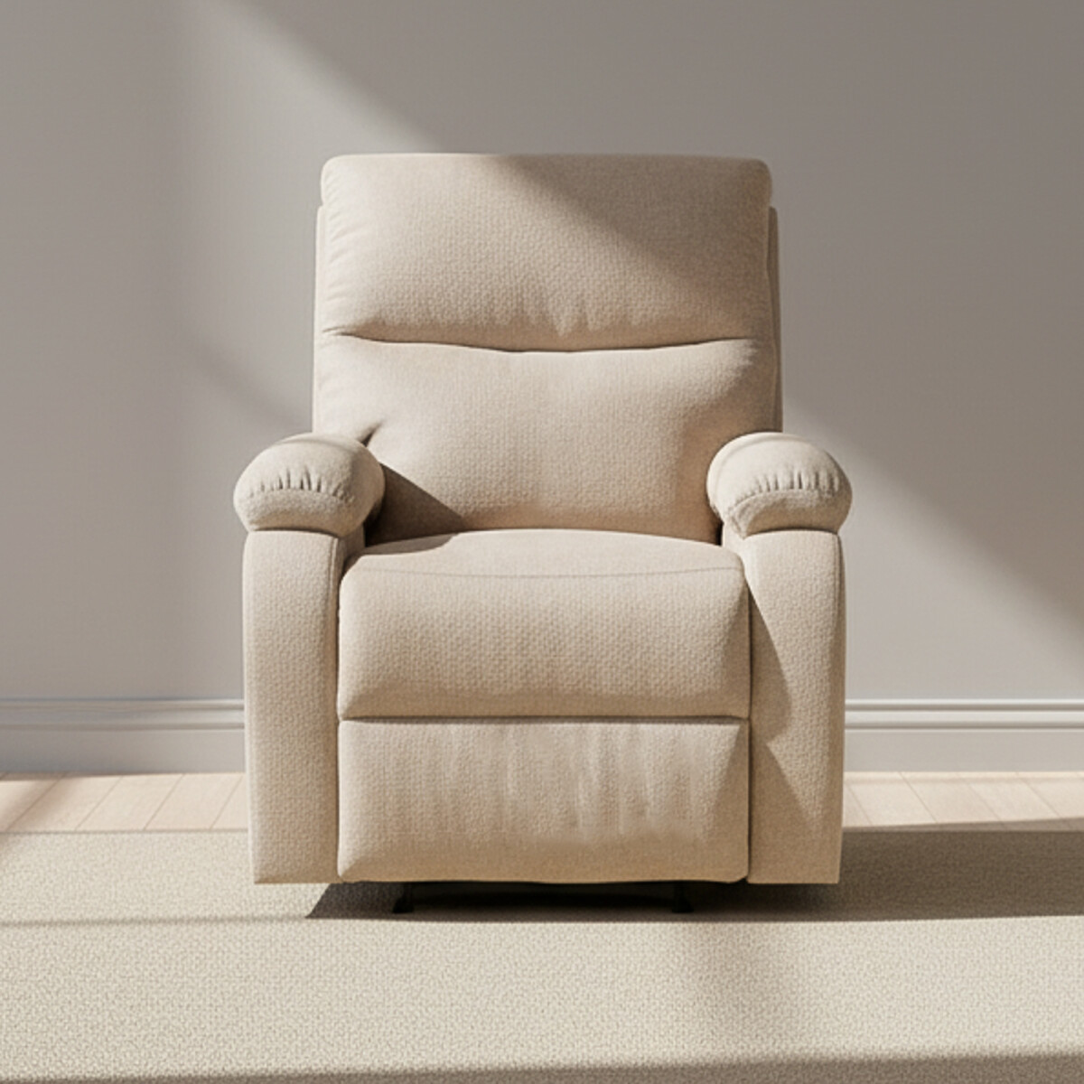 RECLINER MANUAL - 1 CUERPO TELA NATURAL-BEIGE NASSU BEIGE 
