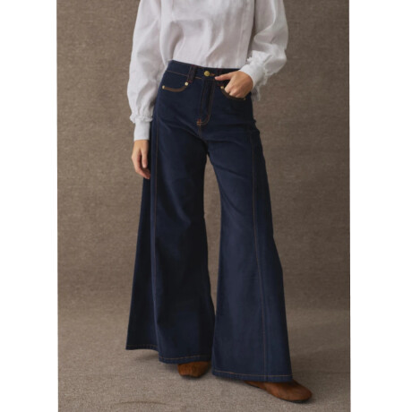 Pantalón Wide XL Corderoy Azul