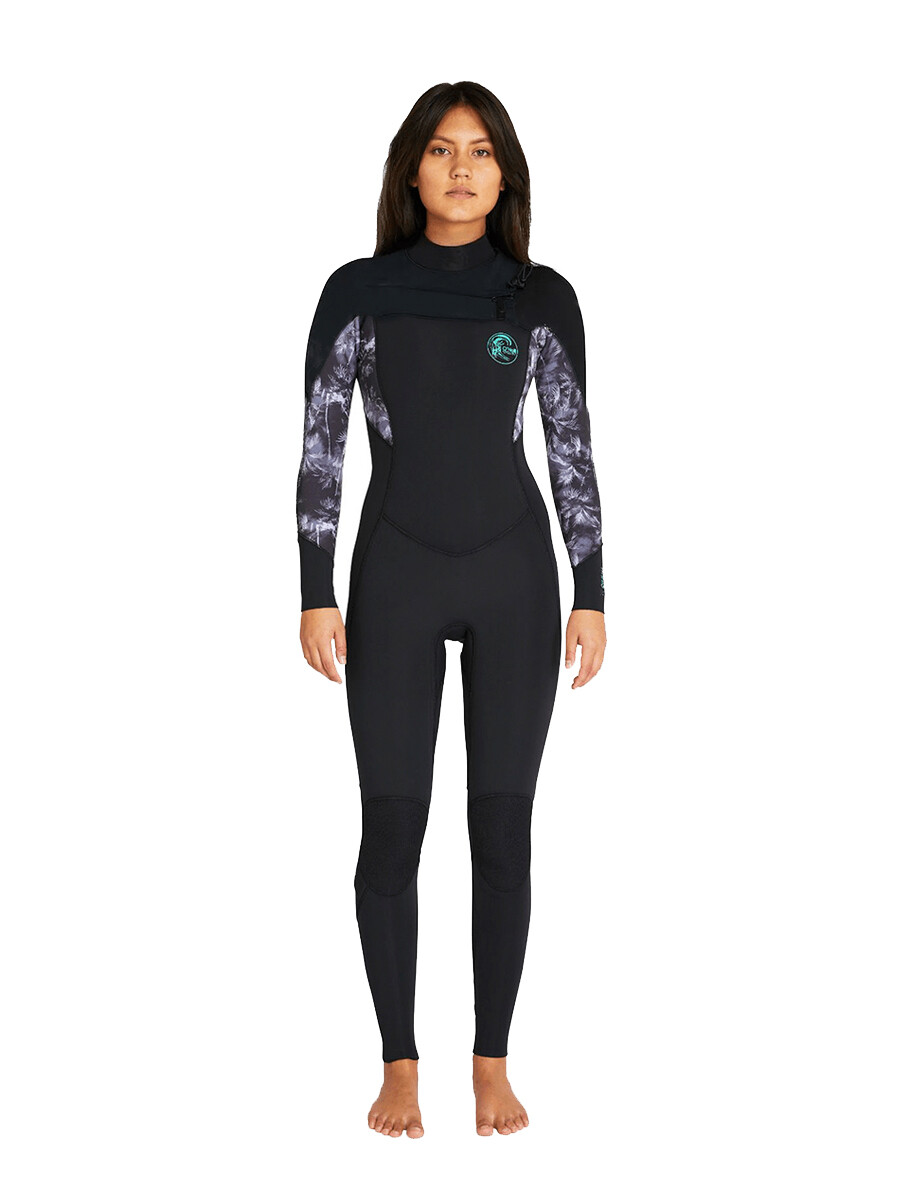 Wetsuit Bahia 4/3mm - Chest Zip - Negro 