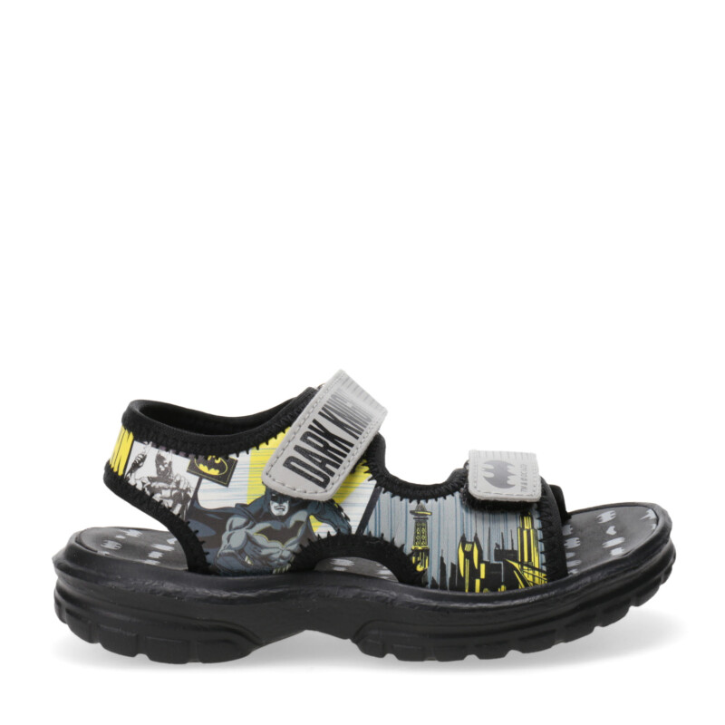 Sandalias Infantiles Batman BATMAN Velcros Gris - Negro