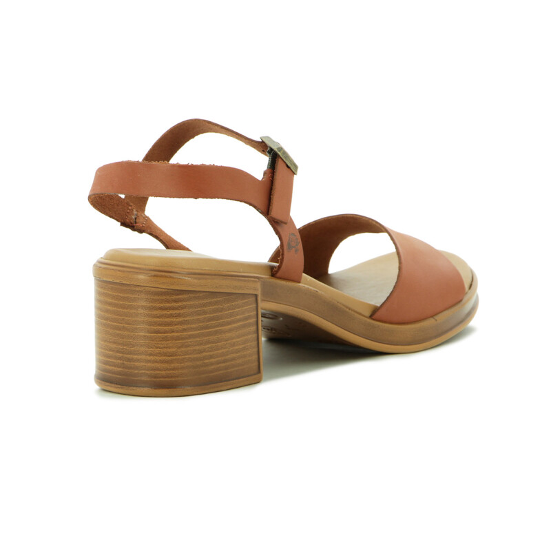 Country Sandalia Para Dama, Capellada Cuero , Taco Bajo Damasco