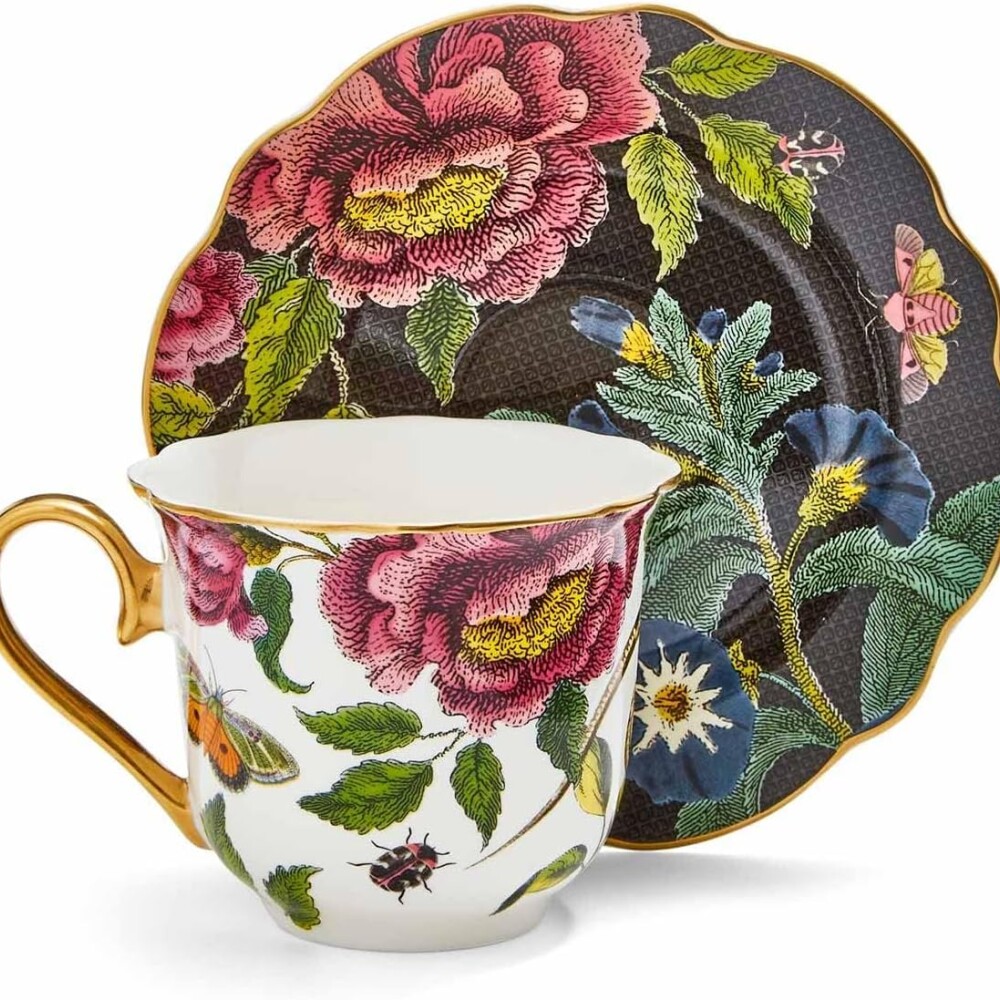 PORTMEIRION CREATURES OF CURIOSITY TAZA CAFÉ C/PLATO SET X2 SNAKE PORTMEIRION CREATURES OF CURIOSITY TAZA CAFÉ C/PLATO SET X2 SNAKE