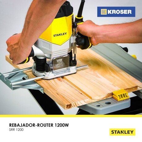 REBAJADOR-ROUTER 1200W C/ GUIA Y 6 FRESAS SRR1200 STANLEY ++ N/a