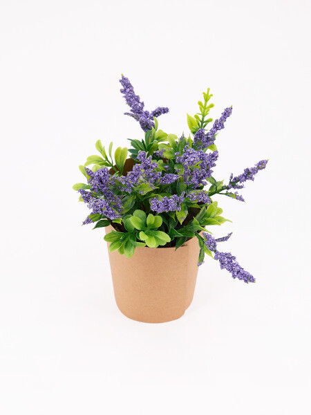 FLORES C/ BASE PAPEL LILA