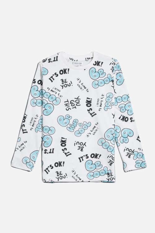Remera estampa graffiti BLANCO